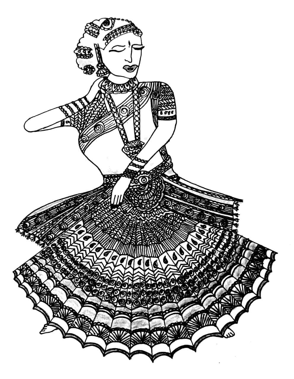 Pencil Sketch by Kinjal's Arts - Angle 1