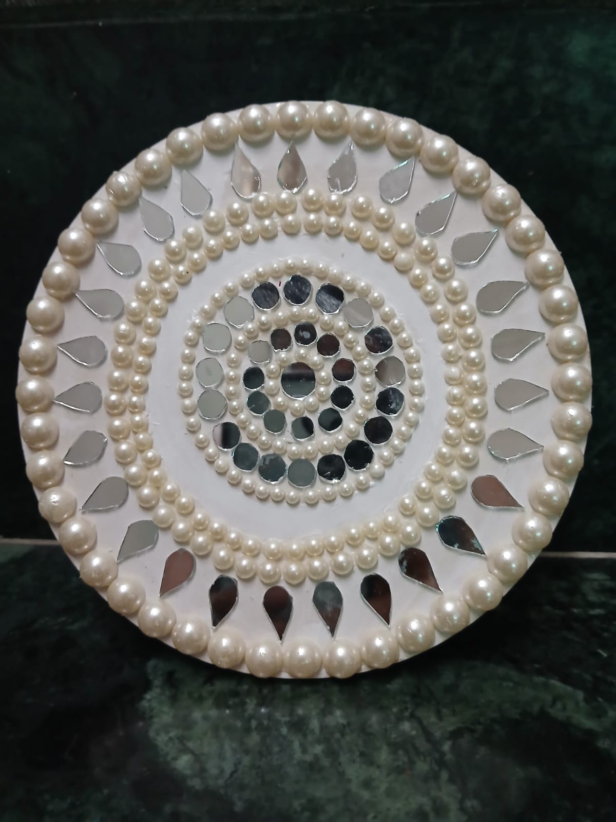 Mirror with bids art by Kinjal's Arts - Angle 1